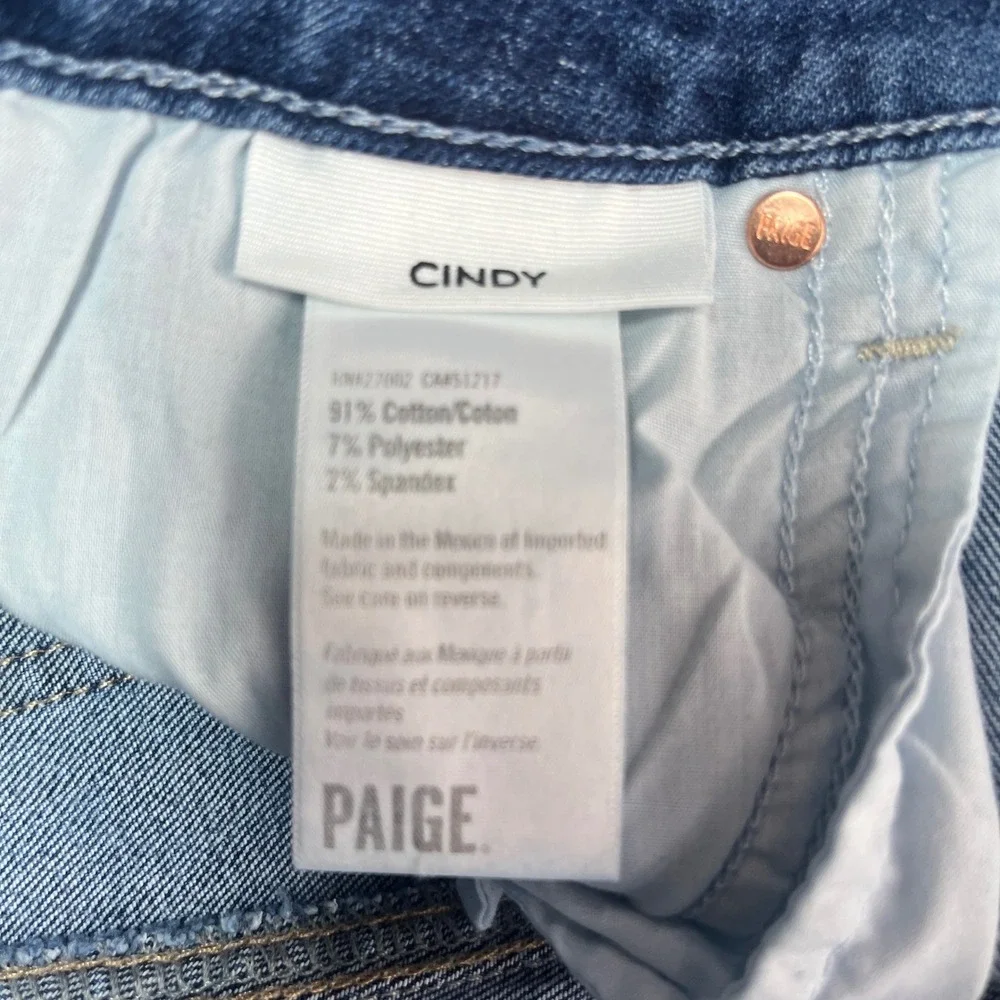 PAIGE Jeans Cindy High Rise Straight Ankle‎ Women's sz 24 Blue Legendary NWT